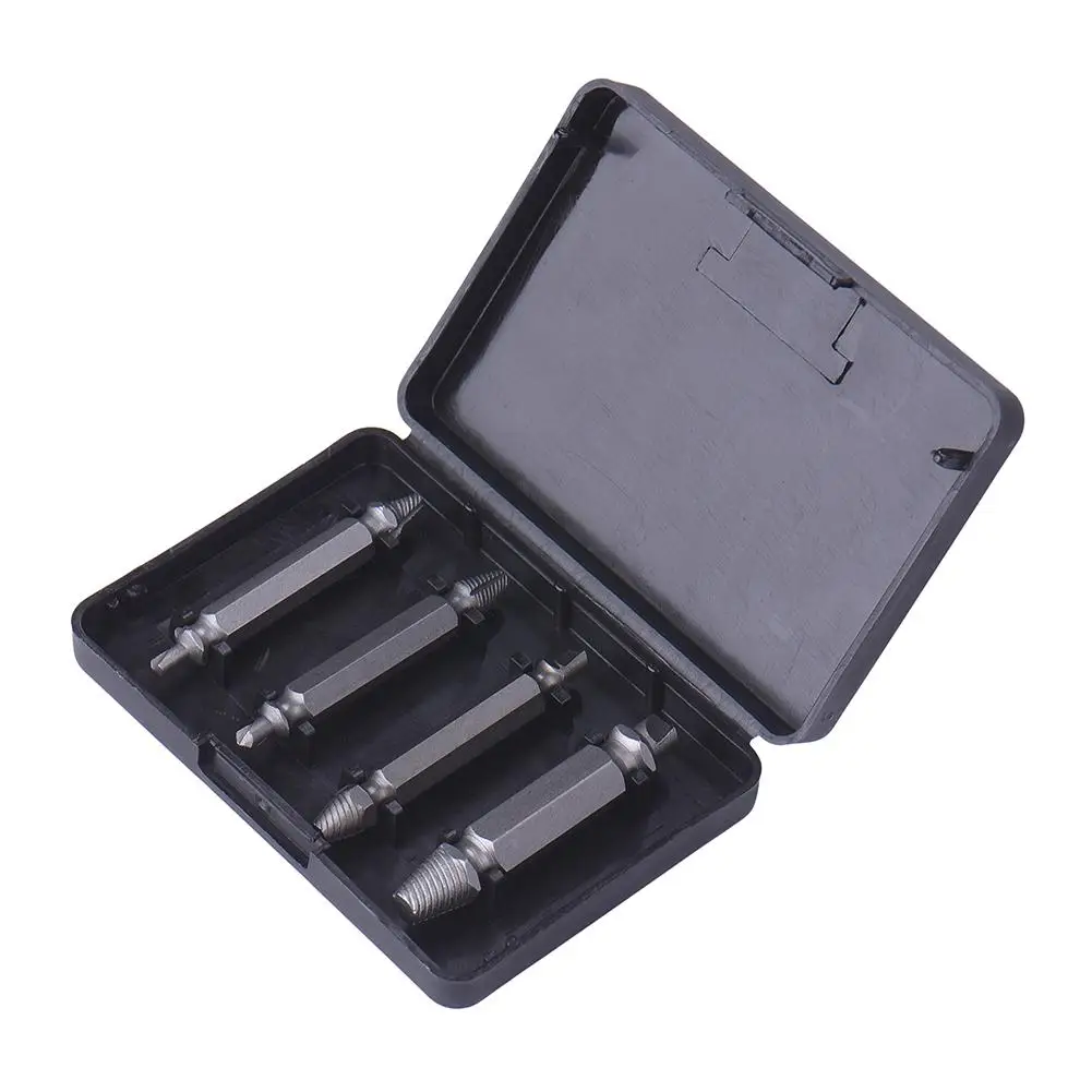 4 Pcs Screw Extractor Drill Bits Guide Set Broken Speed Out Easy out Bolt Stud Stripped Screw Remover Tool
4 Pcs Screw Extractor Drill Bits Guide Set Broken Speed Out Easy out Bolt Stud Stripped Screw Remover Tool