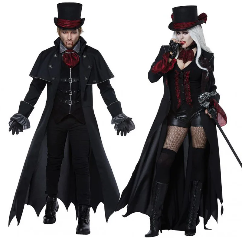 New Adult Vampire Costumes Women Mens Halloween Party Vampiro Couple Movie Cosplay Fancy Outfit Clothing Dresses
New Adult Vampire Costumes Women Mens Halloween Party Vampiro Couple Movie Cosplay Fancy Outfit Clothing Dresses