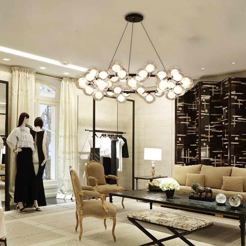 Nordic creative living room chandelier postmodern simple personality art bedroom dining room molecular magic bean clothing store
Nordic creative living room chandelier postmodern simple personality art bedroom dining room molecular magic bean clothing store