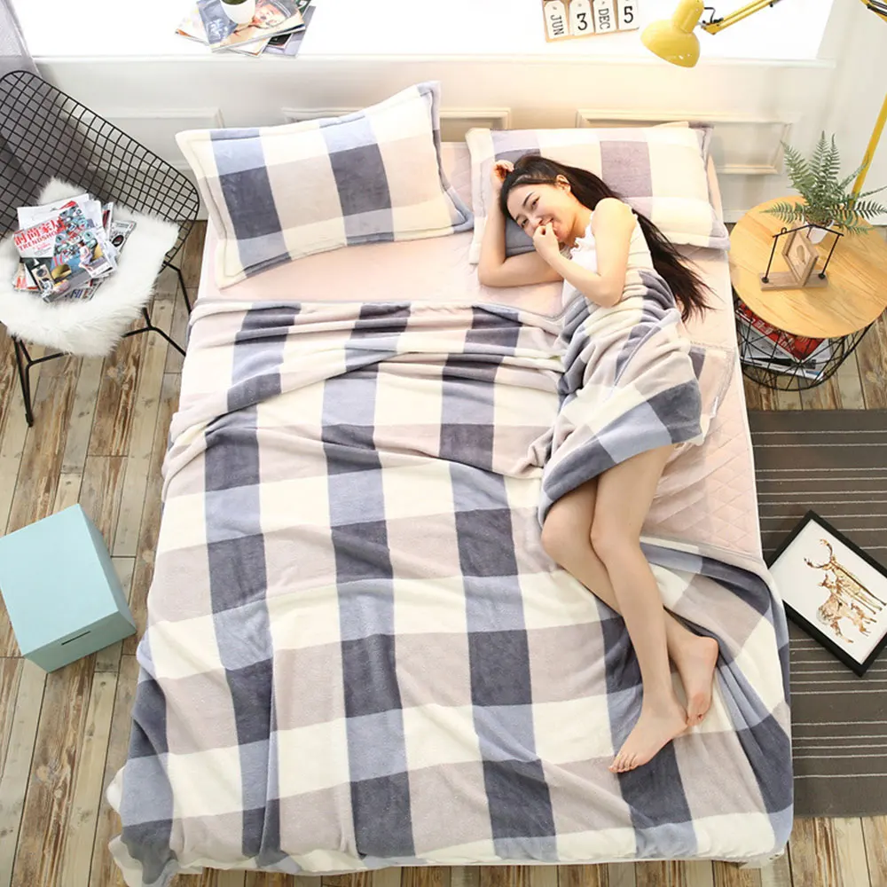 Fashion Flannel Blanket Fleece Blandets Throw Bed Linen Sheet Blue Bedspreads Home Textile Home Decor
Fashion Flannel Blanket Fleece Blandets Throw Bed Linen Sheet Blue Bedspreads Home Textile Home Decor