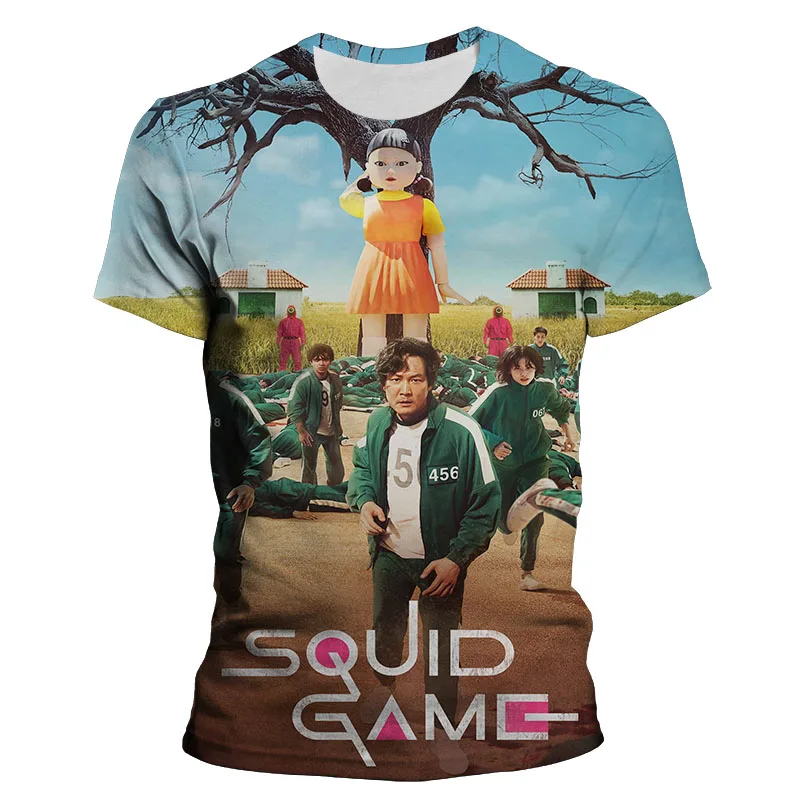 Squid Game T Shirt Boy Girl Kids Sweatshirts Oversized T Shirt Men Women Streetwear Casual Summer Short Sleeve Tee Children Tops
Squid Game T Shirt Boy Girl Kids Sweatshirts Oversized T Shirt Men Women Streetwear Casual Summer Short Sleeve Tee Children Tops