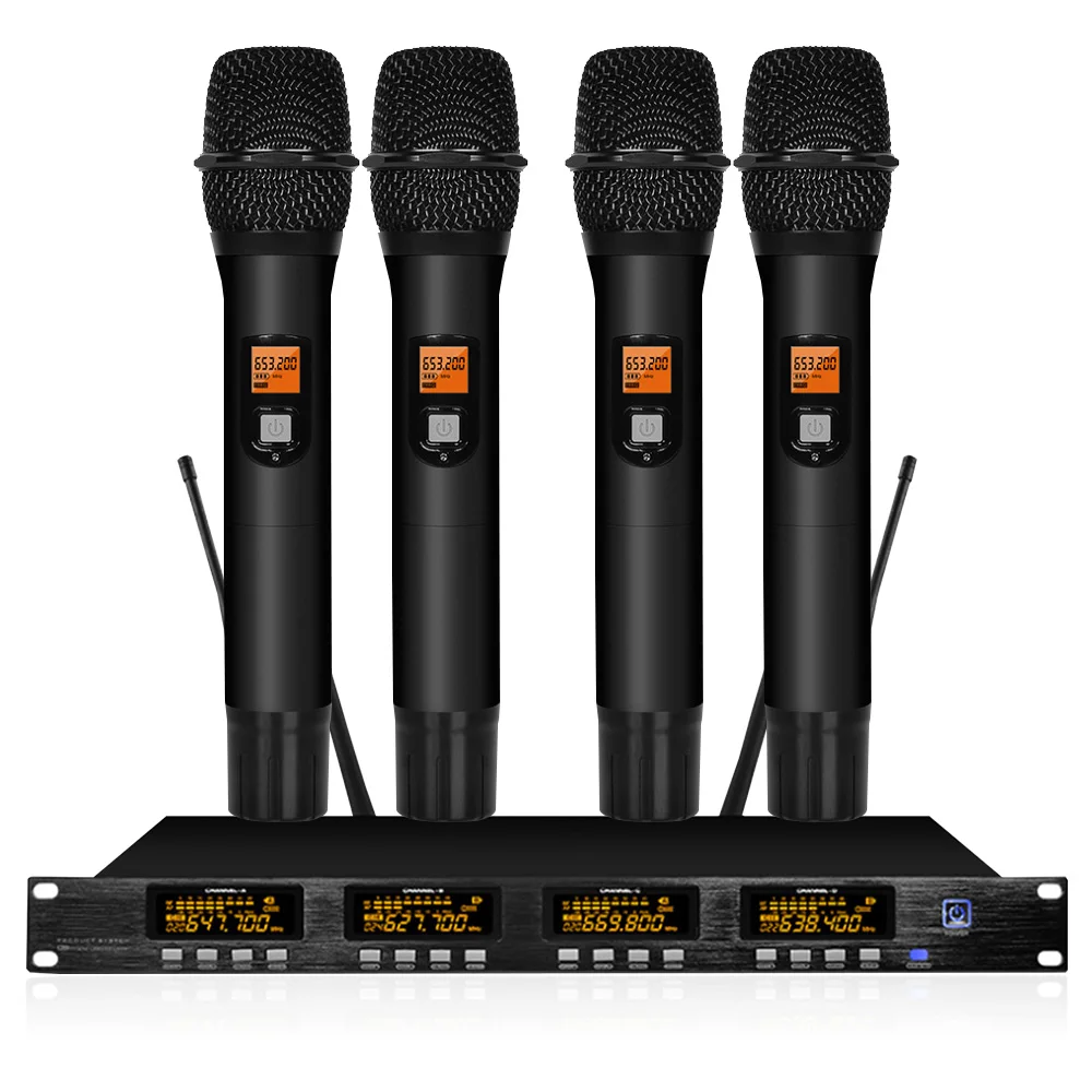 Professional UHF wireless microphone system for headphone microphone wireless in church school outdoor speech stage performance
Professional UHF wireless microphone system for headphone microphone wireless in church school outdoor speech stage performance