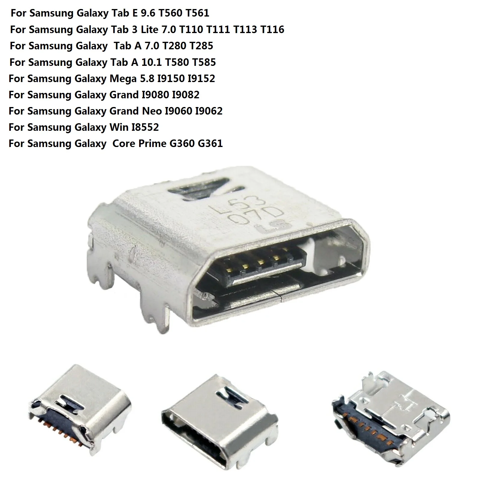 Для Samsung Galaxy Tab 3 Lite 9. 0 T110 T111 T280 T560 T580 I9082 I9060 I9152 I8552 G360 зарядный порт разъем