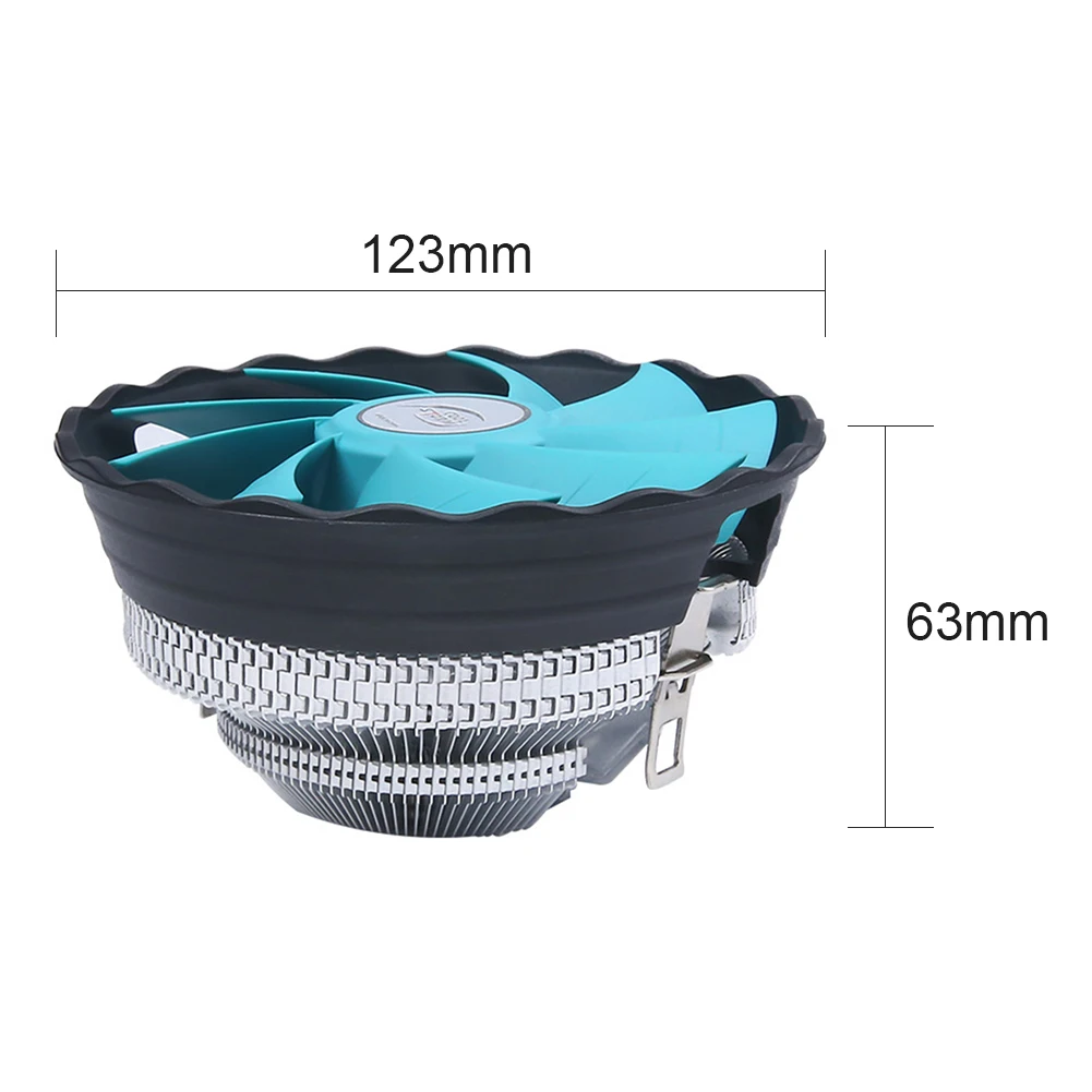 Cooling Hydraulic CPU Cooler Fan Aluminum fin double buckle design 12cm 3 Pin Silent PC Desktop Computer Heatsink Radiator
Cooling Hydraulic CPU Cooler Fan Aluminum fin double buckle design 12cm 3 Pin Silent PC Desktop Computer Heatsink Radiator