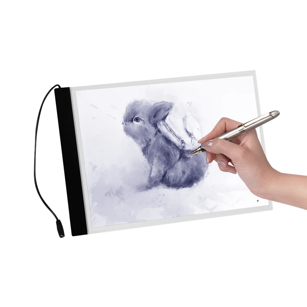 A4 Ultra-thin LED Tracing Light Box USB Powered Light Pad Table with Dimmer 3 Level Adjustable Brightness for Artists Drawing
A4 Ultra-thin LED Tracing Light Box USB Powered Light Pad Table with Dimmer 3 Level Adjustable Brightness for Artists Drawing