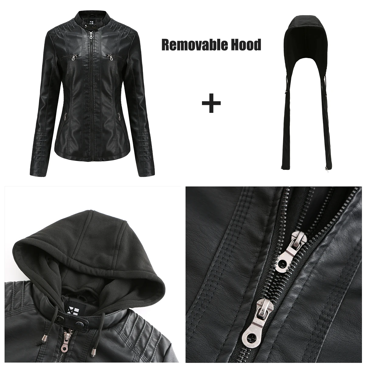 2021 New Women Autumn Winter Faux Soft Leather Jackets Coats Lady Black PU Zipper Motorcycle Streetwear
2021 New Women Autumn Winter Faux Soft Leather Jackets Coats Lady Black PU Zipper Motorcycle Streetwear