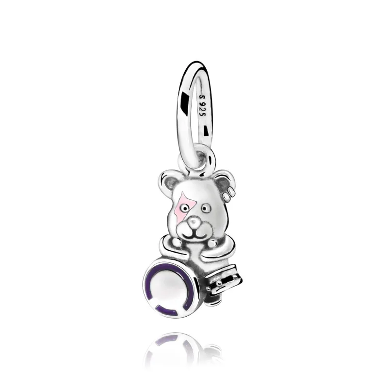 Classic 925 Sterling Silver Bear Punk Band Dangle Charm Beads fit Original Pandora Bracelets Women DIY Jewelry
Classic 925 Sterling Silver Bear Punk Band Dangle Charm Beads fit Original Pandora Bracelets Women DIY Jewelry