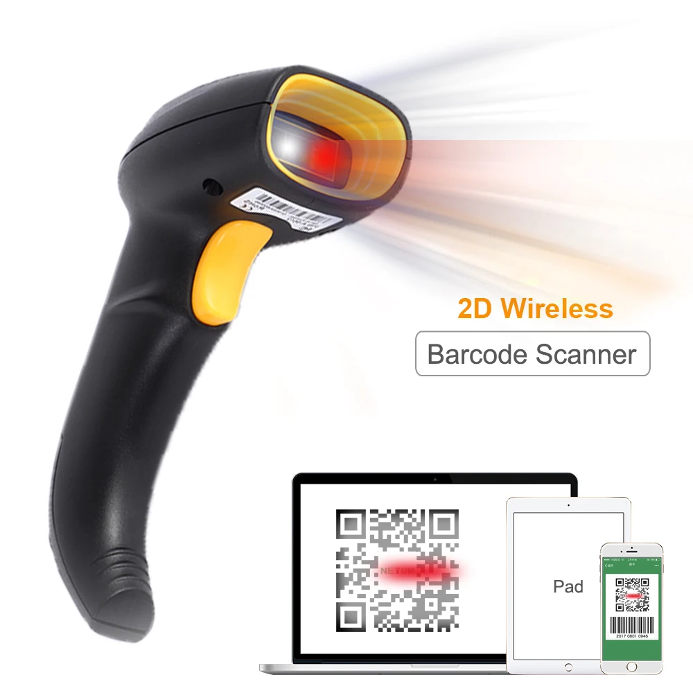 Wireless Barcode Scanner 2D Handheld Reader 1D/2D QR Code Reader Portable Bar Code scanner Payment for Inventory pos terminal
Wireless Barcode Scanner 2D Handheld Reader 1D/2D QR Code Reader Portable Bar Code scanner Payment for Inventory pos terminal