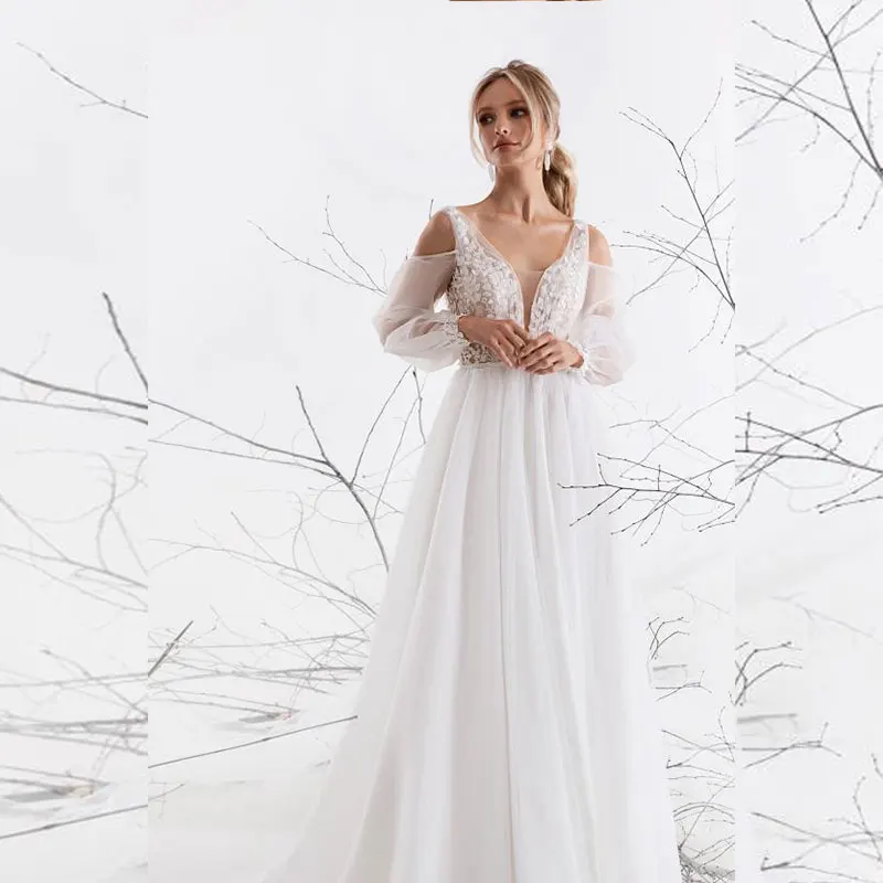 Elegant Organza Sweetheart Wedding Dress 2021 White Lace Appliques Draped Backless A-Line Court Train Mariee Tulle Custom Made
Elegant Organza Sweetheart Wedding Dress 2021 White Lace Appliques Draped Backless A-Line Court Train Mariee Tulle Custom Made