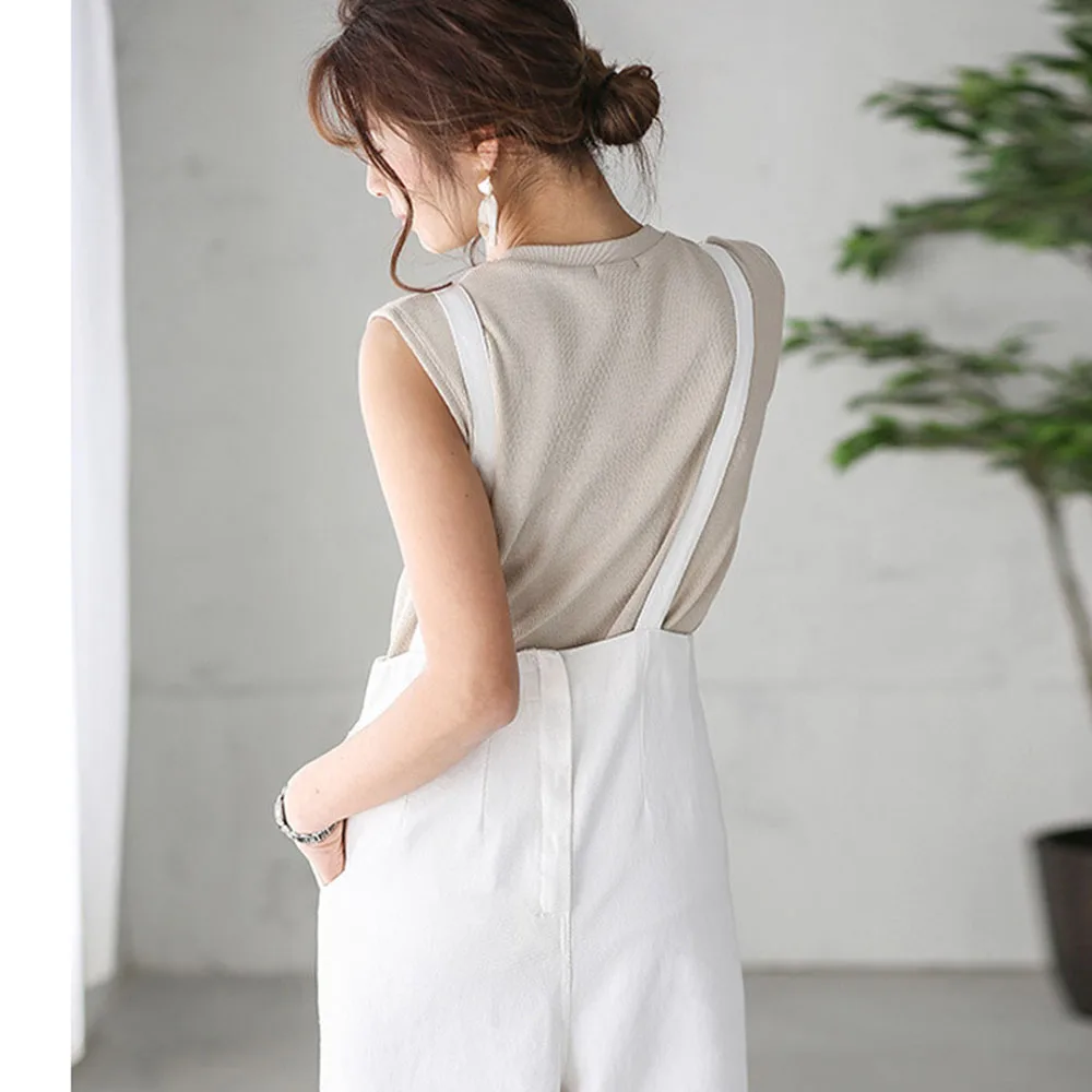 Jumpsuit Women Spring Women Ladies Casual Jumpsuit Dungarees Harem Strap Pants Loose Jumpsuit Sleeveless Romper
Jumpsuit Women Spring Women Ladies Casual Jumpsuit Dungarees Harem Strap Pants Loose Jumpsuit Sleeveless Romper