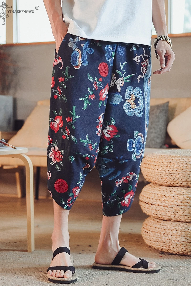 Unisex Japanese Kimono Haori Pants Asian Men Kimono Yukata Casual Elastic Cartoon Leisure Loose Chinese style youth Japan
Unisex Japanese Kimono Haori Pants Asian Men Kimono Yukata Casual Elastic Cartoon Leisure Loose Chinese style youth Japan