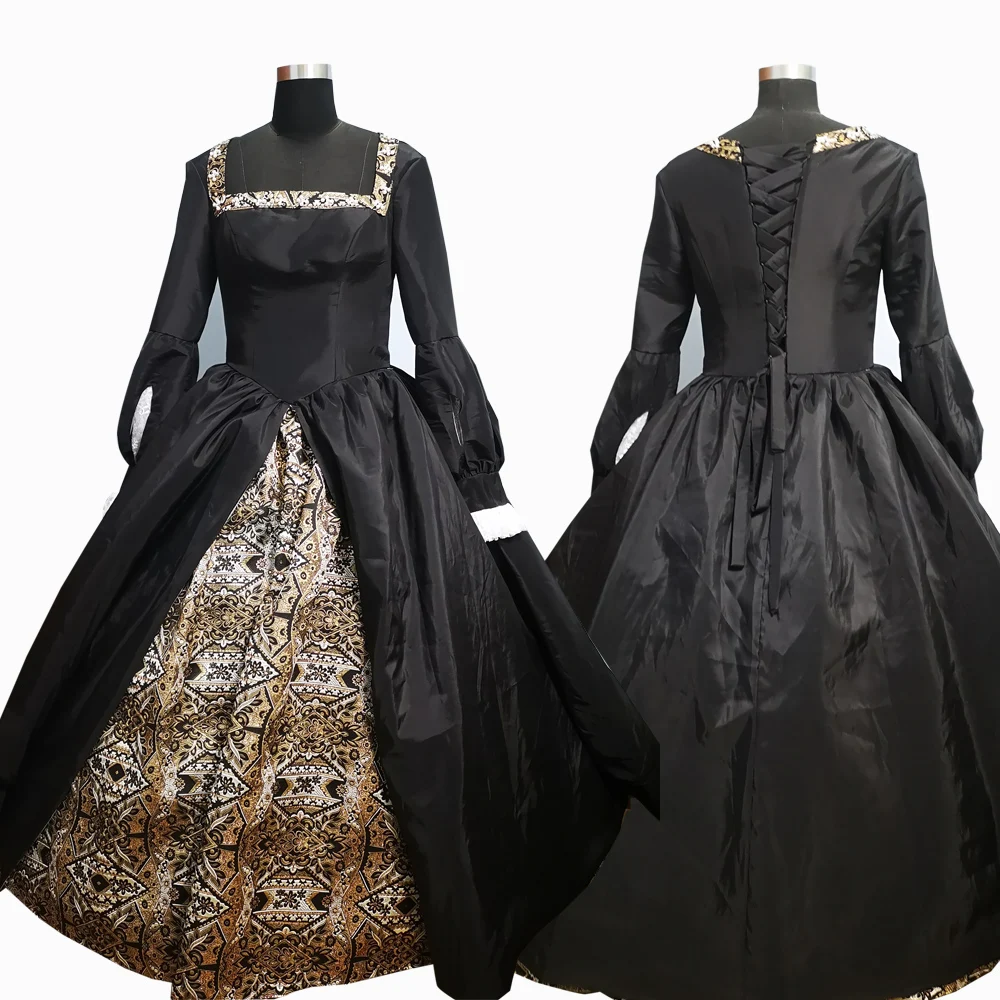 2020 New black Vintage costumes 18th Duchess Retro medieval Renaissance Reenactment Theatre Civil war Victorian dress D-627
2020 New black Vintage costumes 18th Duchess Retro medieval Renaissance Reenactment Theatre Civil war Victorian dress D-627