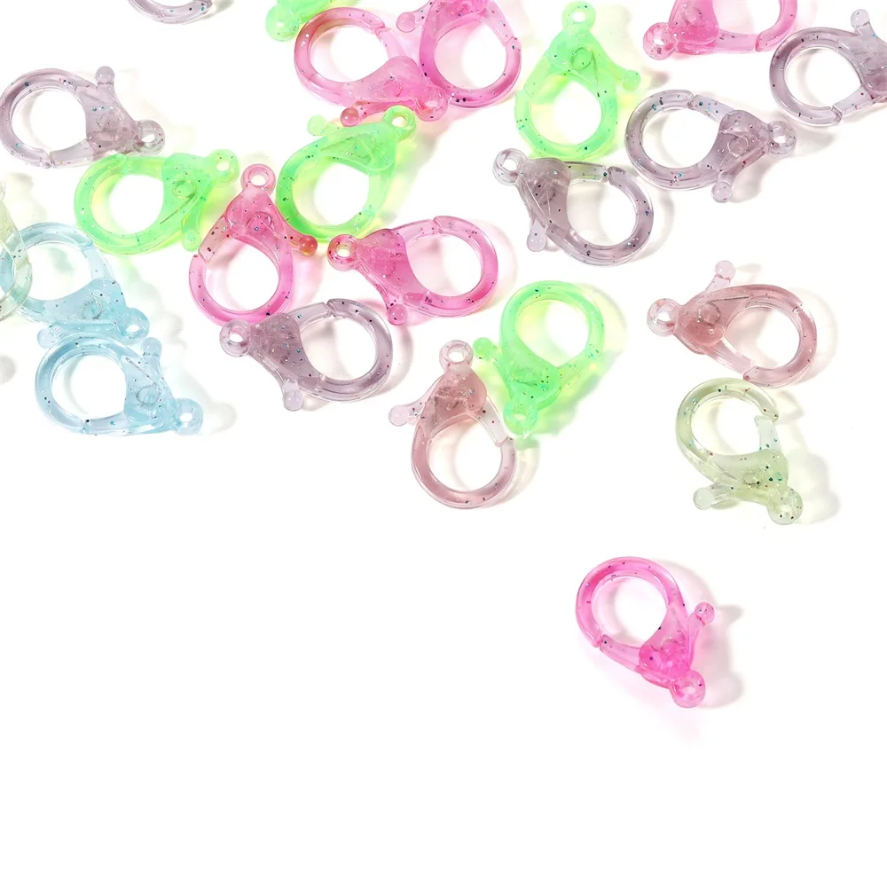 30Pcs/Lot Colorful Transparent Acrylic Colorful Plastic Lobster Clasp Hooks Clips Connectors for DIY Jewelry Making Accessories
30Pcs/Lot Colorful Transparent Acrylic Colorful Plastic Lobster Clasp Hooks Clips Connectors for DIY Jewelry Making Accessories