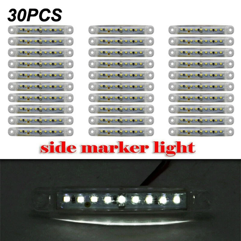 30 шт., прочные белые светодиодные габарисветильник для грузовиков и прицепов
30 шт., прочные белые светодиодные габарисветильник для грузовиков и прицепов