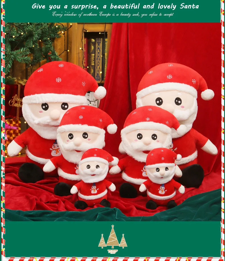 Christmas Plush Doll Stuffed Toys For Children Christmas Gift Kawaii Plush Toys Soft Cute Santa Claus Stuffed Doll Plush Peluche
Christmas Plush Doll Stuffed Toys For Children Christmas Gift Kawaii Plush Toys Soft Cute Santa Claus Stuffed Doll Plush Peluche