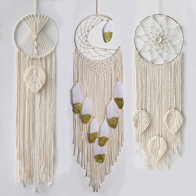 Moon and Star Macrame Tapestry Wall Boho Decor Owl Dream Catcher Leaf Hand Weaving Macrame Wall Hanging Room Decoration Gift
Moon and Star Macrame Tapestry Wall Boho Decor Owl Dream Catcher Leaf Hand Weaving Macrame Wall Hanging Room Decoration Gift
