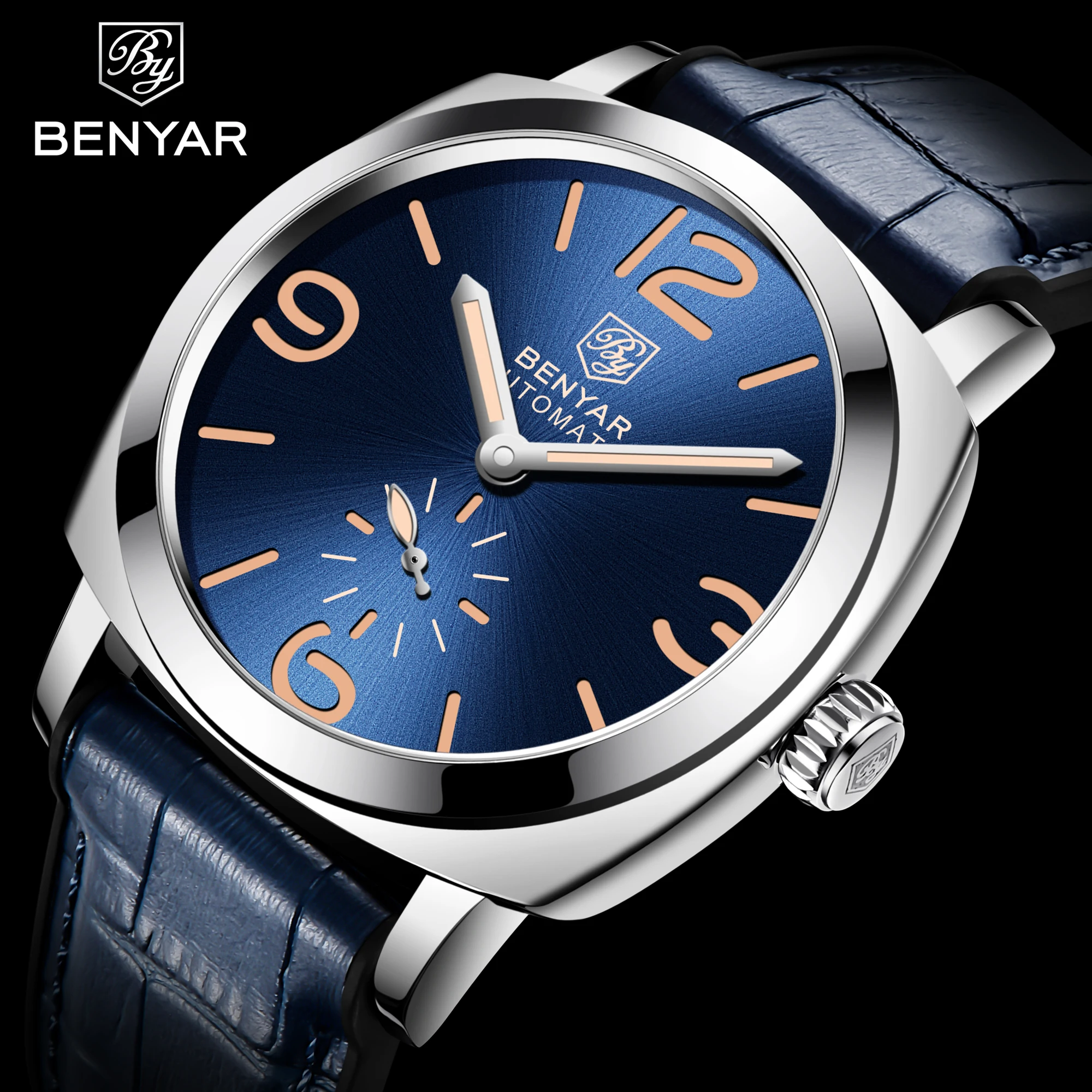 Benyar 2021 New Men Watch Luxury Automatic Mechanical Watch Top Brand Men's Military Sports Waterproof Clock Relogio Masculino
Benyar 2021 New Men Watch Luxury Automatic Mechanical Watch Top Brand Men's Military Sports Waterproof Clock Relogio Masculino
