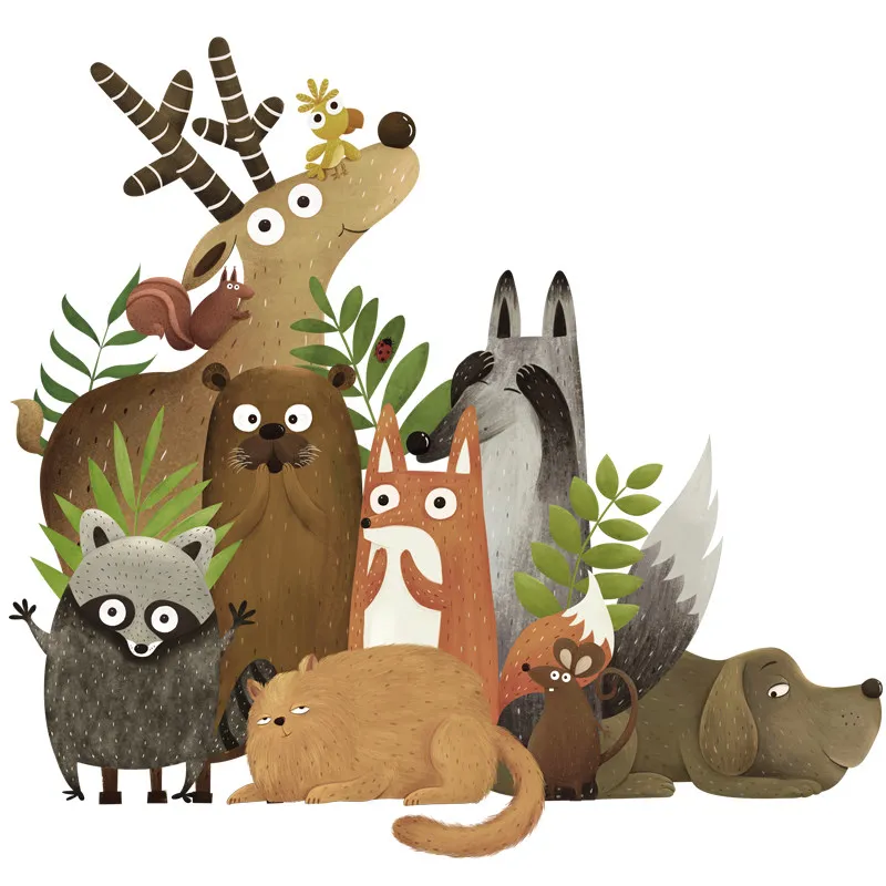 Forest Animals Elk Fox Rabbit Wall Stickers for Kids Room Children Wall Decal Nursery Bedroom Decor Poster Mural Art Stickers
Forest Animals Elk Fox Rabbit Wall Stickers for Kids Room Children Wall Decal Nursery Bedroom Decor Poster Mural Art Stickers
