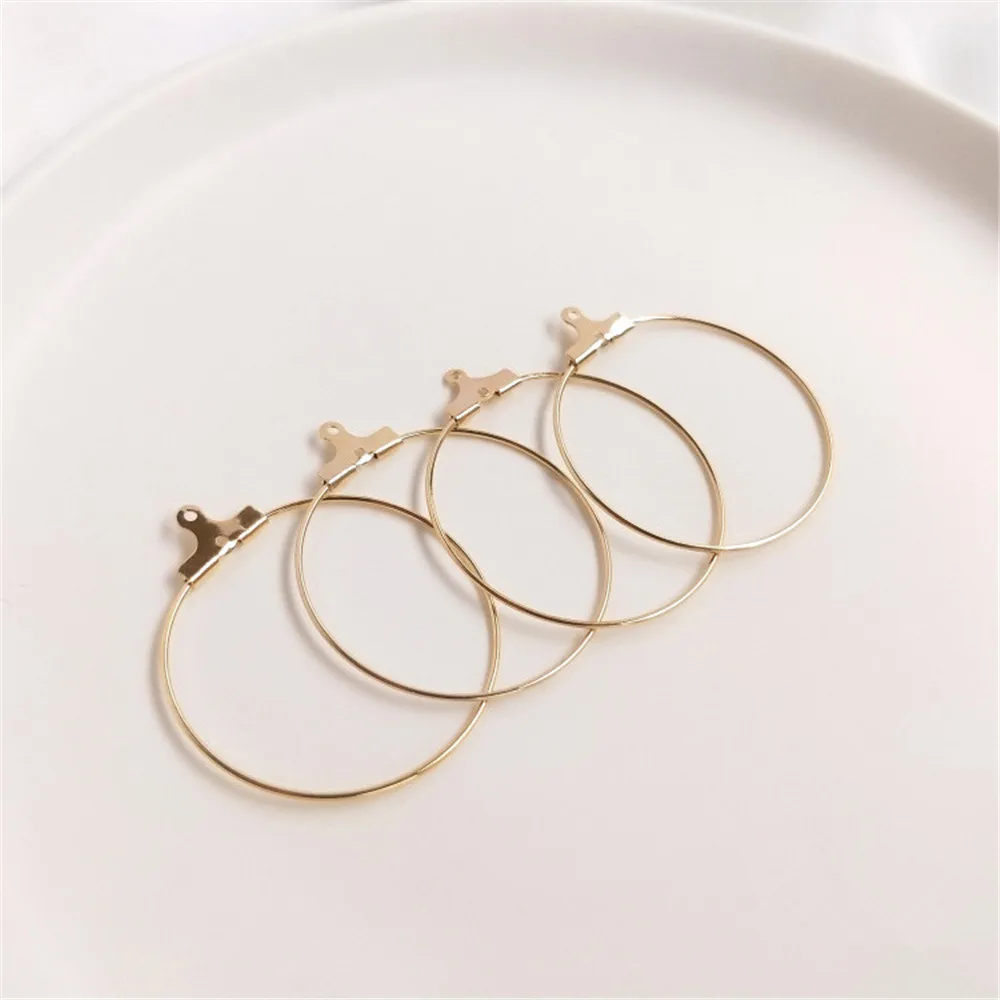 14K Gold Filled Plated Round shape ring smooth earring DIY hand-designed eardrop accessories materials
14K Gold Filled Plated Round shape ring smooth earring DIY hand-designed eardrop accessories materials