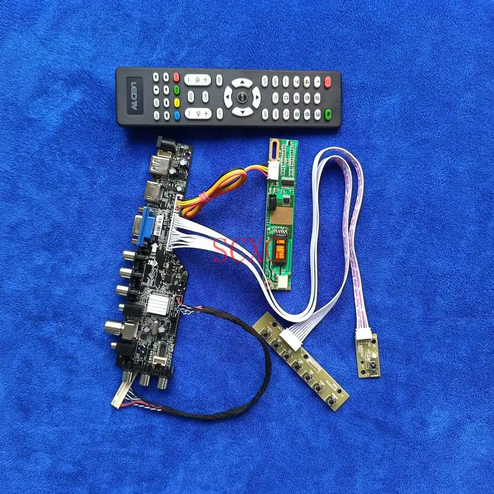 1280*800 Digital Signal DVB KIT LCD Display Drive Board USB VGA HDMI-compatible 1CCFL 30-Pin LVDS For QD15TL04/QD15TL07/QD15TL09 
1280*800 Digital Signal DVB KIT LCD Display Drive Board USB VGA HDMI-compatible 1CCFL 30-Pin LVDS For QD15TL04/QD15TL07/QD15TL09