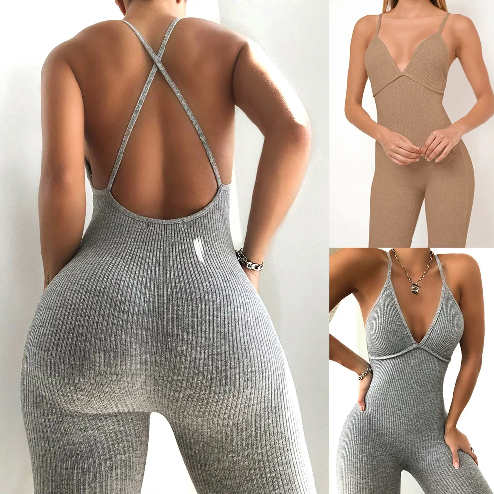 Женский комбинезон на лямках, однотонный Облегающий комбинезон на бретельках с V-образным вырезом, без рукавов, с открытой спиной, лето-осен...
Женский комбинезон на лямках, однотонный Облегающий комбинезон на бретельках с V-образным вырезом, без рукавов, с открытой спиной, лето-осен...