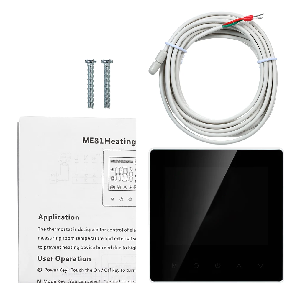 WiFi Thermostat Smart Electric Floor Heating Termostato Digital APP Control Temperature Controller With LCD Touch Screen
WiFi Thermostat Smart Electric Floor Heating Termostato Digital APP Control Temperature Controller With LCD Touch Screen