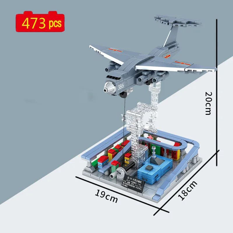Military Creator Series Y-20 large military transport aircraft Anti-gravity model Building Blocks Bricks Toys Gifts
Military Creator Series Y-20 large military transport aircraft Anti-gravity model Building Blocks Bricks Toys Gifts