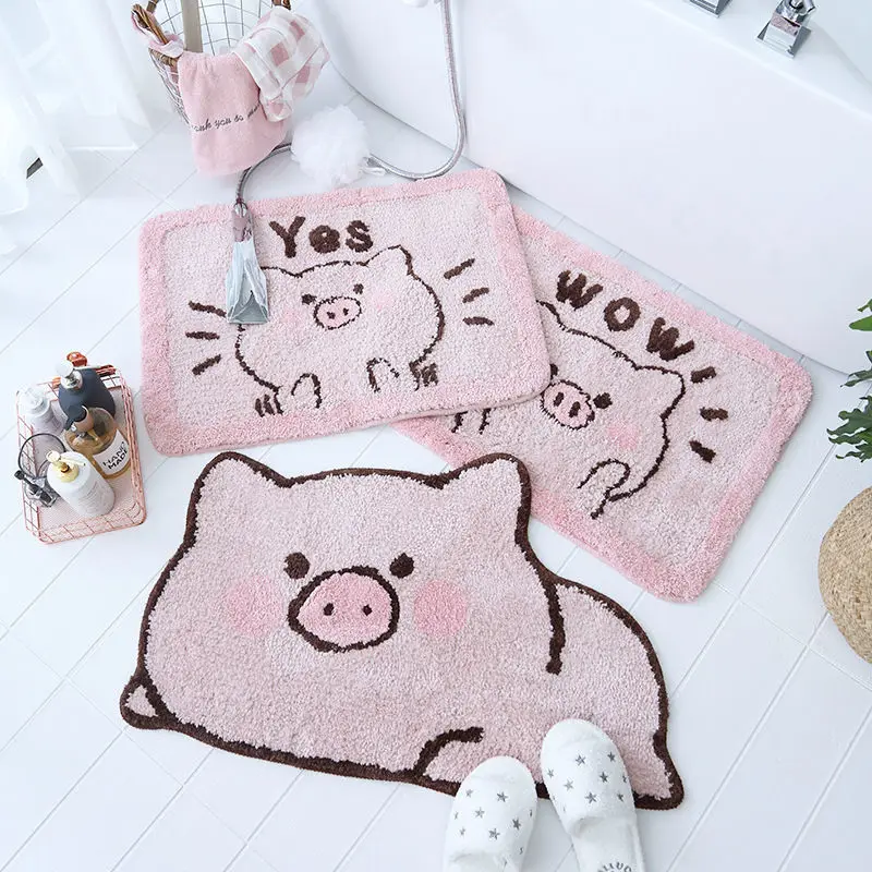 Cartoon Animal Pig Door Mat Tiger Non-slip Carpet Soft Mat Cute Home Bathroom Balcony Doorway Hallway Mat Absorbent
Cartoon Animal Pig Door Mat Tiger Non-slip Carpet Soft Mat Cute Home Bathroom Balcony Doorway Hallway Mat Absorbent
