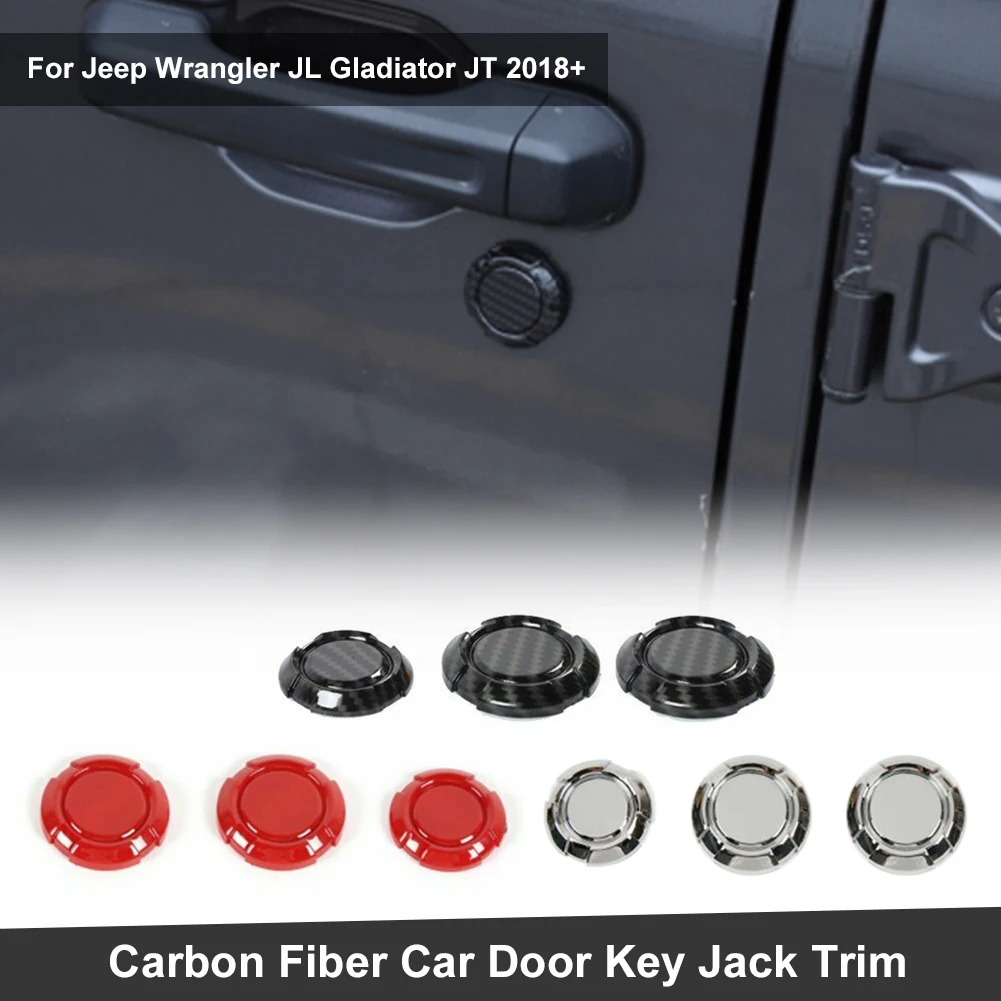 Rush Sale Carbon Fiber Car Door Key Jack Hole Decoration Cover Auto Protector Stickers for Jeep Wrangler JL Gladiator JT 2018+
Rush Sale Carbon Fiber Car Door Key Jack Hole Decoration Cover Auto Protector Stickers for Jeep Wrangler JL Gladiator JT 2018+
