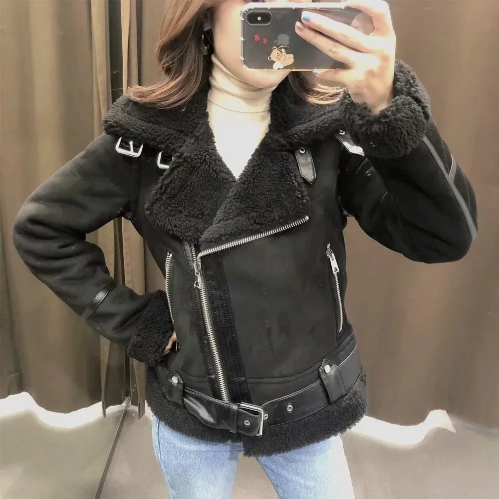 ZA 2021 fall and winter new fur biker jacket jacket women's top 06318226710 jackets for women denim jacket
ZA 2021 fall and winter new fur biker jacket jacket women's top 06318226710 jackets for women denim jacket