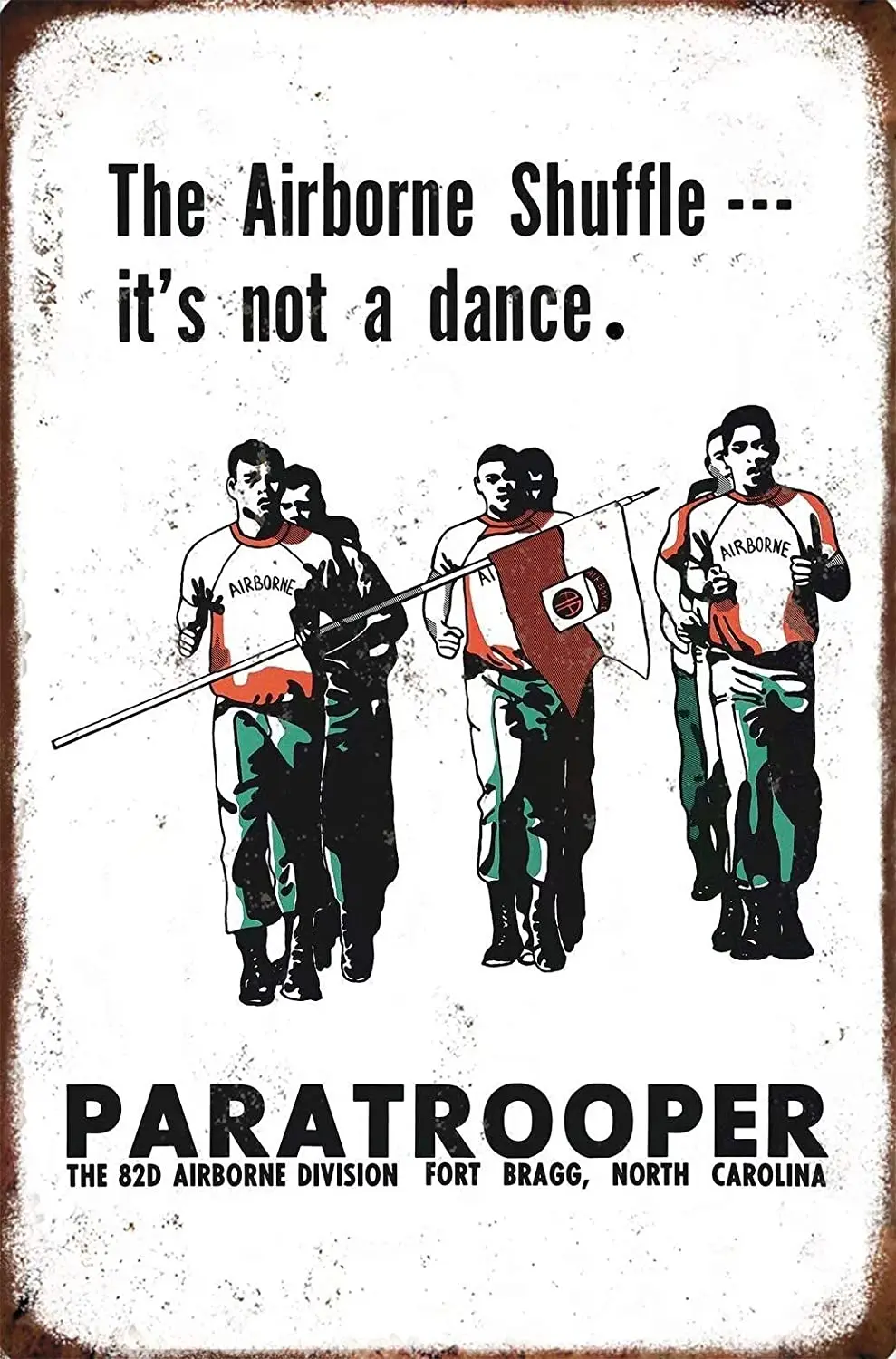 Nd Division Airborne Shuffle It'S Not A Dance Paratrooper Recruitment Poster Funny Art Decor Vintage Retro Metal Tin Sign
Nd Division Airborne Shuffle It'S Not A Dance Paratrooper Recruitment Poster Funny Art Decor Vintage Retro Metal Tin Sign