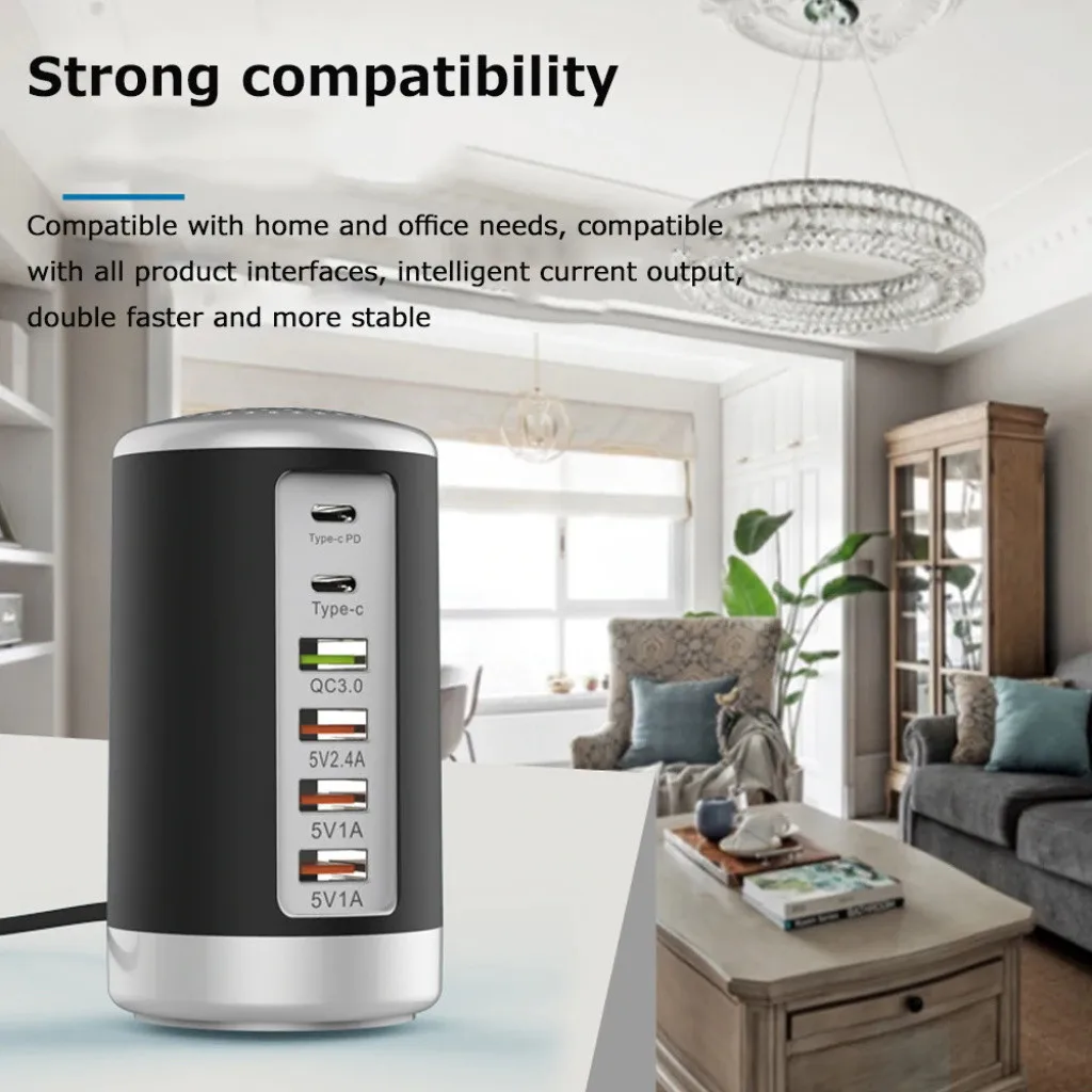 65W 6USB Type-C to PD Charge Phone Charging Stations for IPhone Multiport Hub Type-C Bidirectional all in one accessorie pc
65W 6USB Type-C to PD Charge Phone Charging Stations for IPhone Multiport Hub Type-C Bidirectional all in one accessorie pc