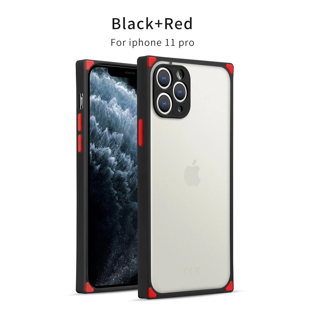 10PCS/Lot Square Skin Feel Classics TPU+Frosted PC Phone Case for iPhone 12 mini 11 Pro Xs Max XR X 8 7 Plus Cover Shell
10PCS/Lot Square Skin Feel Classics TPU+Frosted PC Phone Case for iPhone 12 mini 11 Pro Xs Max XR X 8 7 Plus Cover Shell