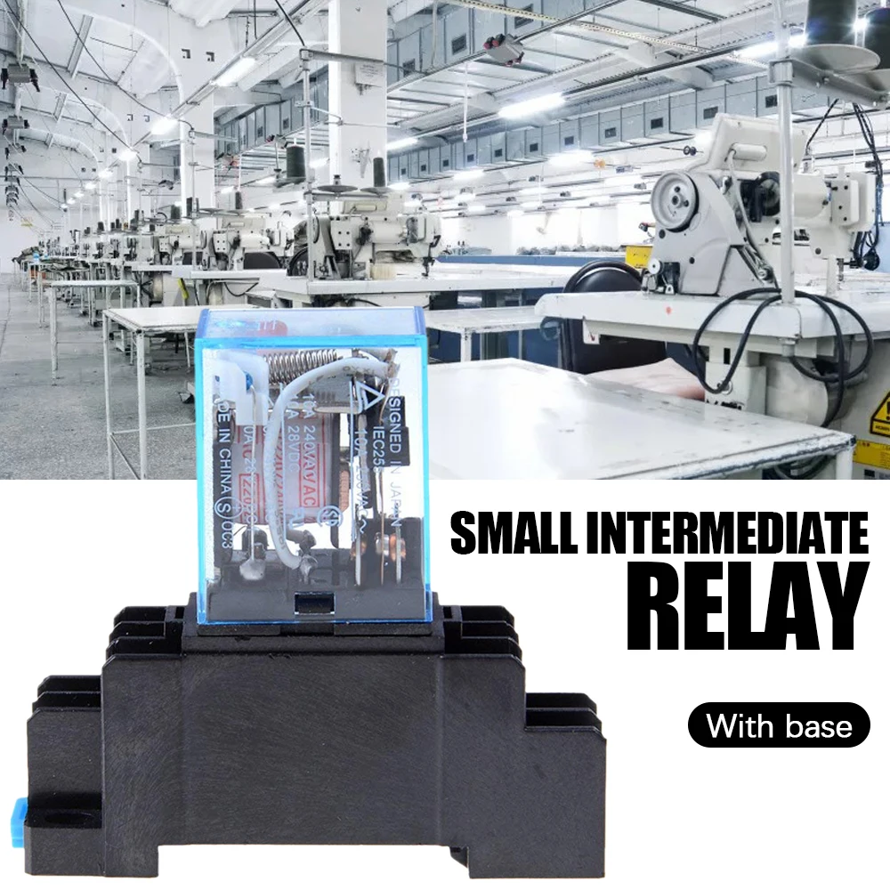 Power Relay with Socket Base Built-in LED Indicator LY2NJ 8 Pin AC 220V Relay for Safety Protection Switching Circuit
Power Relay with Socket Base Built-in LED Indicator LY2NJ 8 Pin AC 220V Relay for Safety Protection Switching Circuit