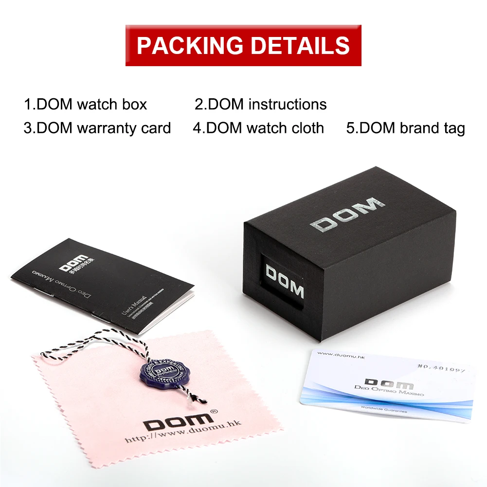 Women Watches DOM Top Luxury Fashion Female Quartz Wrist Watch Ladies Steel Waterproof Clock Girl Pattern Watch G-1292
Women Watches DOM Top Luxury Fashion Female Quartz Wrist Watch Ladies Steel Waterproof Clock Girl Pattern Watch G-1292