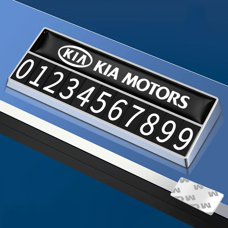 Zinc Alloy Car Temporary Parking License Card Phone Number Plate For Kia Ceed Rio Sportage R K3 K4 K5 Ceed Sorento Cerato Optima
Zinc Alloy Car Temporary Parking License Card Phone Number Plate For Kia Ceed Rio Sportage R K3 K4 K5 Ceed Sorento Cerato Optima