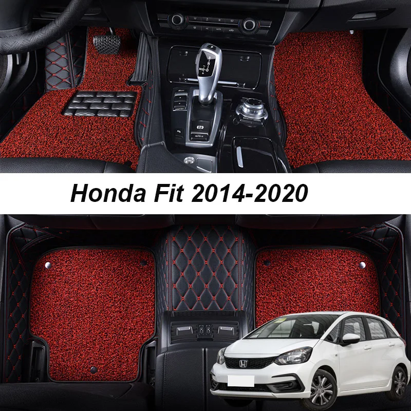 Double layer Leather 3D interior Parts Customized Car Floor Mats For Honda Fit Jazz 2014 2015 2016 Carpets Rugs Pads Accessories
Double layer Leather 3D interior Parts Customized Car Floor Mats For Honda Fit Jazz 2014 2015 2016 Carpets Rugs Pads Accessories
