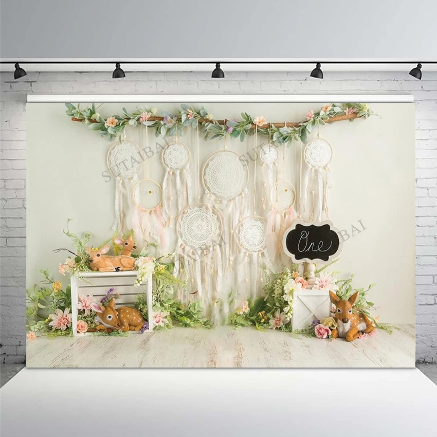Baby 1st Birthday Pink Flowers Dream Catcher Party Child Portrait Photographic Background Photo Backdrop Studio Photography Prop
Baby 1st Birthday Pink Flowers Dream Catcher Party Child Portrait Photographic Background Photo Backdrop Studio Photography Prop