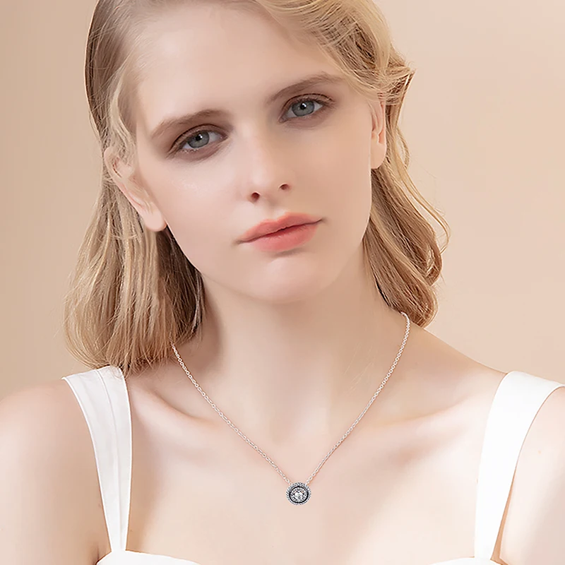 2021 Sparkling Double Halo Collier Necklace & Pendant Long Chain 100% Real Silver S925 Necklace For Women
2021 Sparkling Double Halo Collier Necklace & Pendant Long Chain 100% Real Silver S925 Necklace For Women