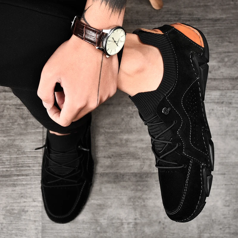 Men's Casual wild shoes leisure driving comfortable and breathable non-slip Driving outdoors Men's shoes Plus size 38-48
Men's Casual wild shoes leisure driving comfortable and breathable non-slip Driving outdoors Men's shoes Plus size 38-48