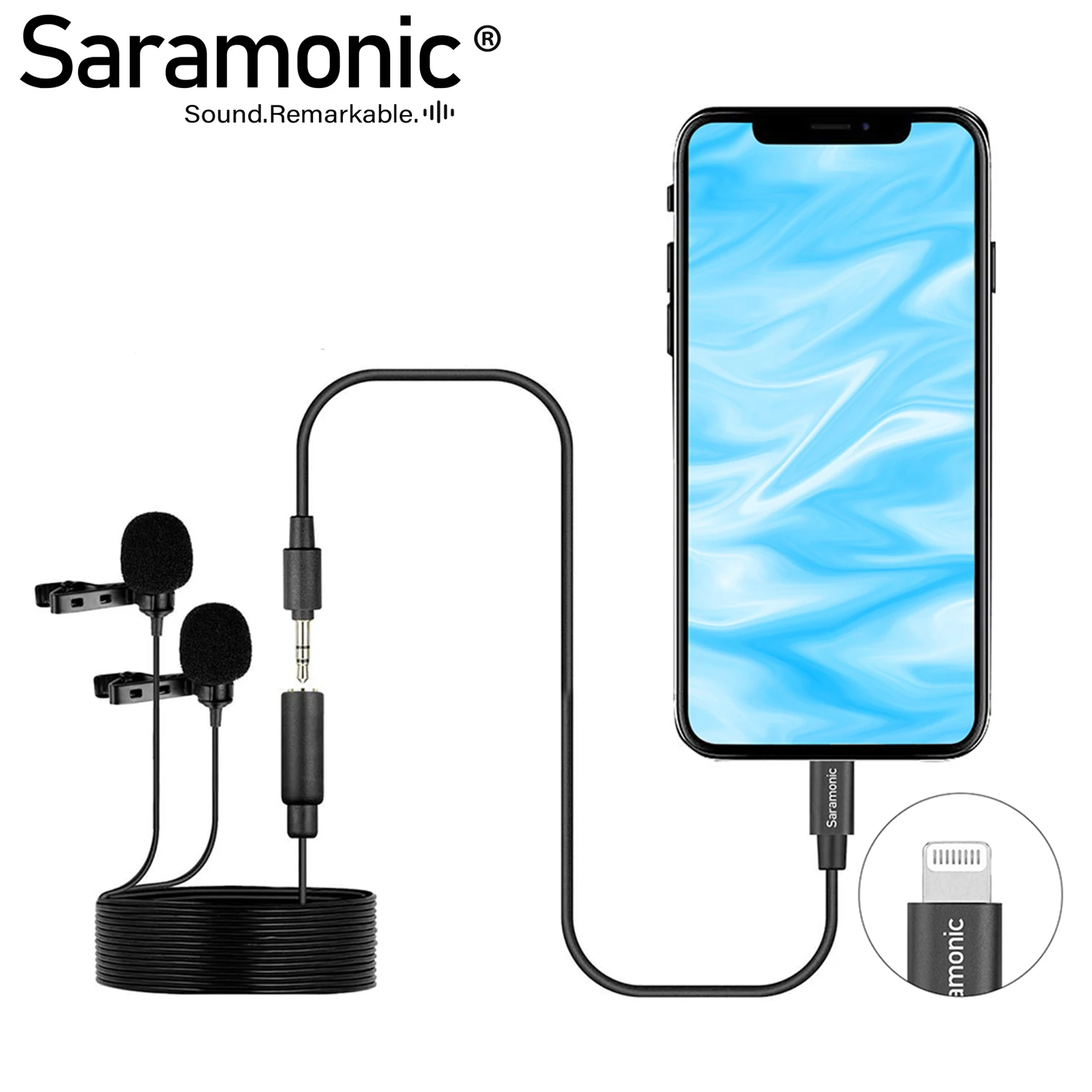 Микрофоны Saramonic LavMicro U1C, цифровой петличный микрофон с двумя головками и лацканами, с адаптером Lightning для iPhone, iPad, iOS, MAC
Микрофоны Saramonic LavMicro U1C, цифровой петличный микрофон с двумя головками и лацканами, с адаптером Lightning для iPhone, iPad, iOS, MAC