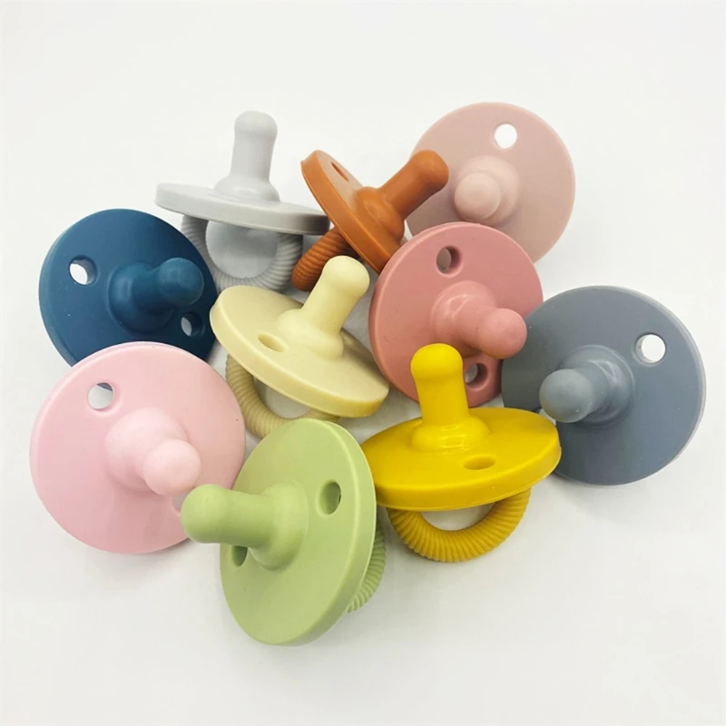 

Flexible Baby Silicone Pacifier Infants Teething Chewing Supplies Newborn Comfort Appease Nipple Dummy Soother Teether Nursing A