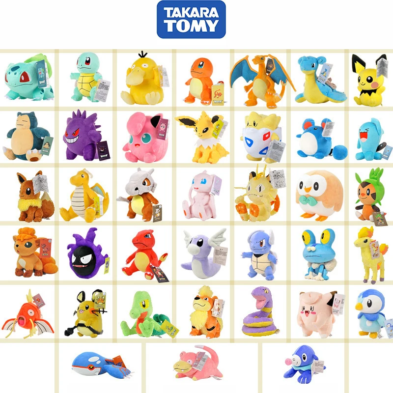 TAKARATOMY Genuine Pokemon Pikachu Charmander Plush Toys Hobbies Soft Stuffed Animals Stuffed Plush for Children Christmas Gift
TAKARATOMY Genuine Pokemon Pikachu Charmander Plush Toys Hobbies Soft Stuffed Animals Stuffed Plush for Children Christmas Gift