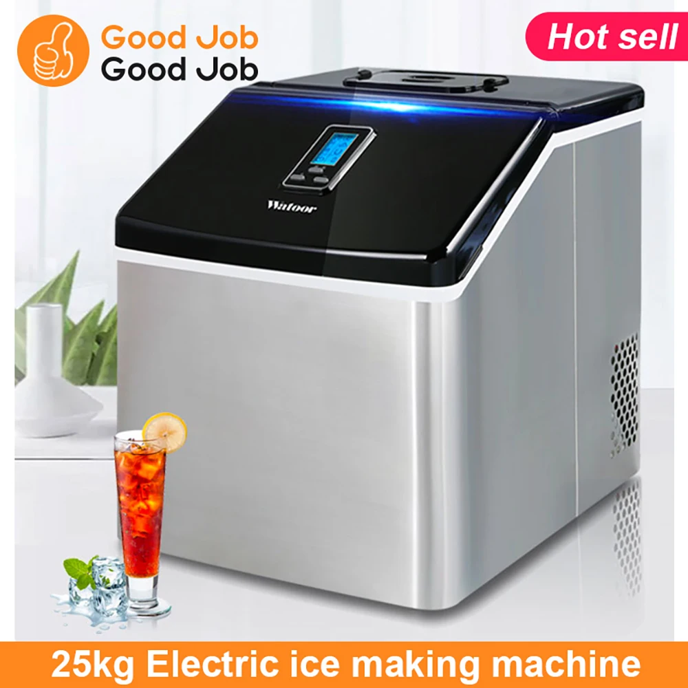 25KG Commercial Household Ice Maker Square Ice Maker Ice Cube Machine Manual Water Injection
25KG Commercial Household Ice Maker Square Ice Maker Ice Cube Machine Manual Water Injection