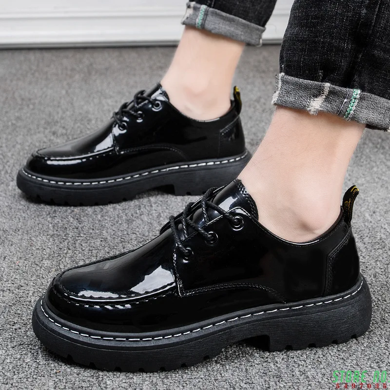 New Big Size Brand Patent leather Men Shoes Spring Oxford Shoes Fashion Casual Designer Male Work Shoes Leather Moccasins
New Big Size Brand Patent leather Men Shoes Spring Oxford Shoes Fashion Casual Designer Male Work Shoes Leather Moccasins
