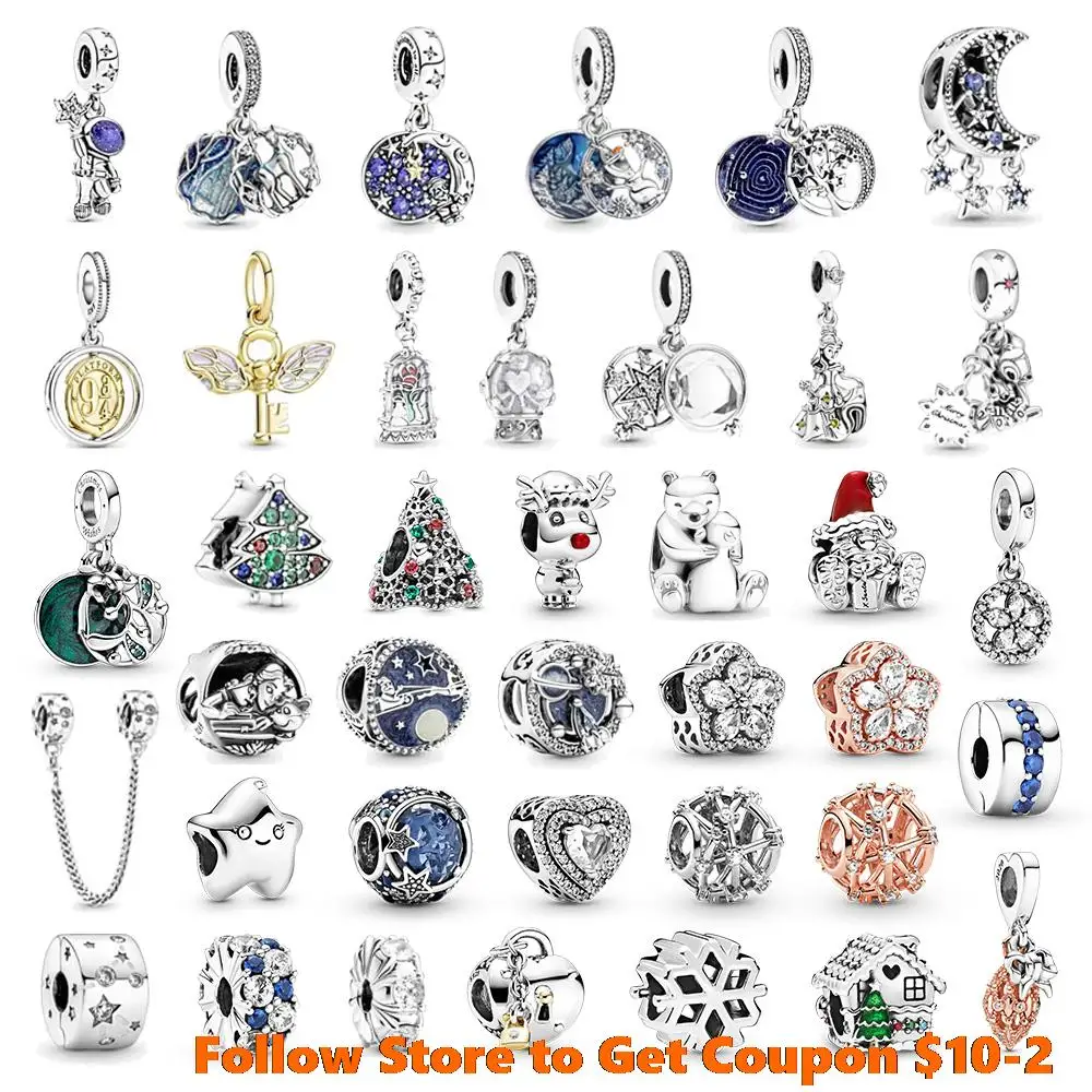 Hot Sale 100% 925 Sterling Silver Beads Blue Astronaut Wings key Moon Stars Christmas Doll Charms fit Original Pandora Bracelets
Hot Sale 100% 925 Sterling Silver Beads Blue Astronaut Wings key Moon Stars Christmas Doll Charms fit Original Pandora Bracelets