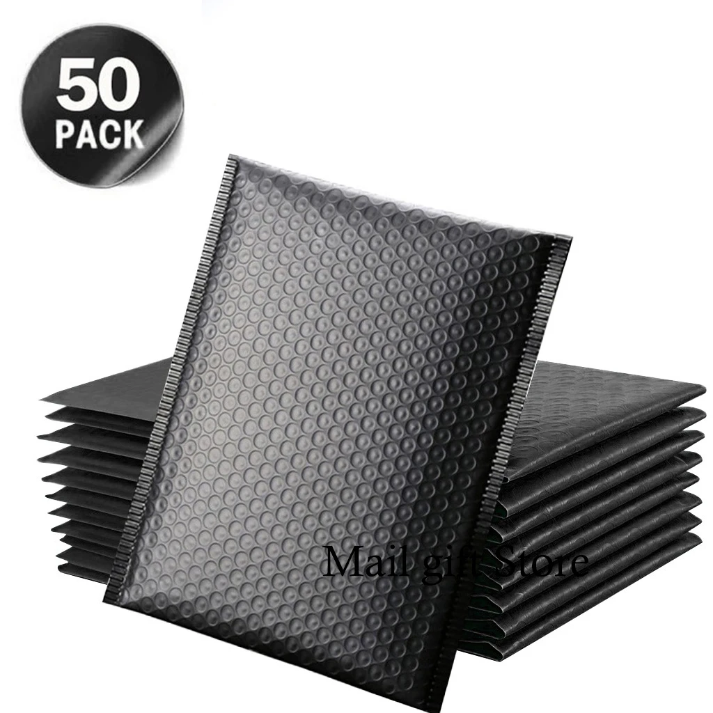 Black Bubble Mailer 50pcs Mailer Poly Bubble Padded Mailing Envelopes for Packaging Self Seal shipping Bag Bubble Padding Store
Black Bubble Mailer 50pcs Mailer Poly Bubble Padded Mailing Envelopes for Packaging Self Seal shipping Bag Bubble Padding Store