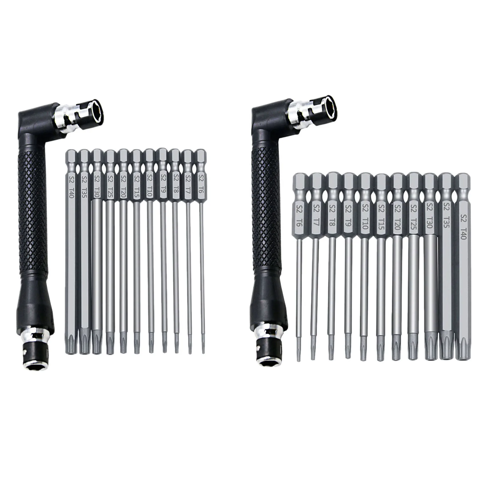 12PCS/Set 1/4 Inch Hex Shank and L Shaped Wrench Set T6-T40 Length S2 Steel Torx Head Screwdriver Drill Set Bits Retail
12PCS/Set 1/4 Inch Hex Shank and L Shaped Wrench Set T6-T40 Length S2 Steel Torx Head Screwdriver Drill Set Bits Retail