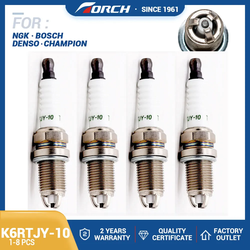 Candle Replace for BKUR6ET-10 Spark Plug TORCH K6RTJY-10 Compatible with AUDl QUATTR0 S6 VW BEETLE G0LF JETTA PASSAT B5
Candle Replace for BKUR6ET-10 Spark Plug TORCH K6RTJY-10 Compatible with AUDl QUATTR0 S6 VW BEETLE G0LF JETTA PASSAT B5
