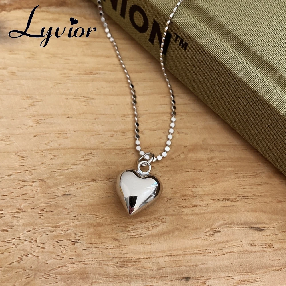 Lyvior High Quality Silver Necklace 925 Sterling Silver Heart Shape Small Pendant Necklaces for Women Valentine's Day Gift
Lyvior High Quality Silver Necklace 925 Sterling Silver Heart Shape Small Pendant Necklaces for Women Valentine's Day Gift